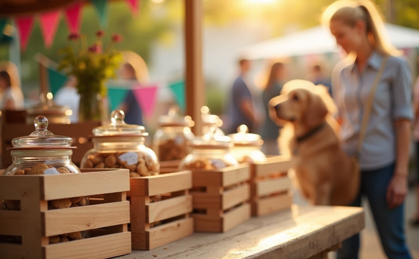 BatDog Bakery market booth